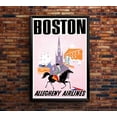 thumbnail image 2 of Allegheny Airlines - Boston - Vintage Travel Poster (11x17Inches), 2 of 6