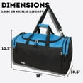 thumbnail image 7 of J World Copper 33L Duffel Bag - Blue/Black, 7 of 7
