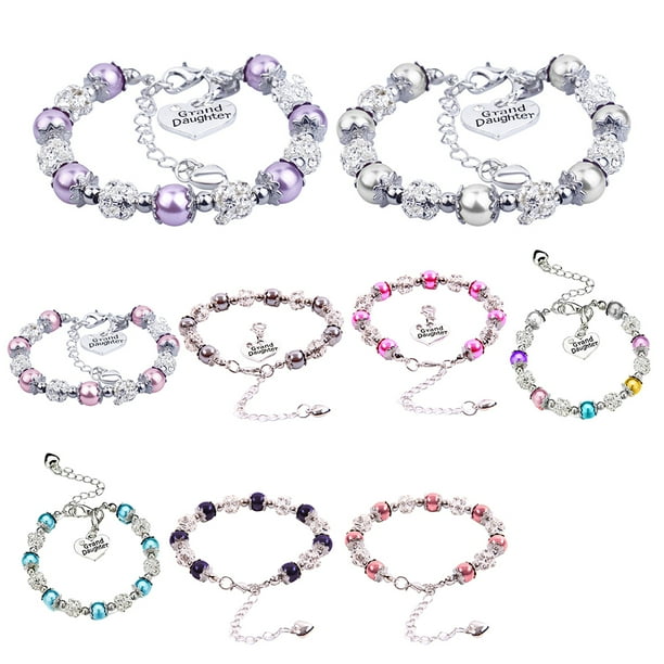 QualitChoice Beautiful Bracelet Crystal Balls Chains Adjustable