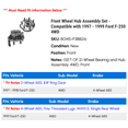 thumbnail image 2 of Front Wheel Hub Assembly Set - Compatible with 1997 - 1999 Ford F-250 4WD 1998, 2 of 2