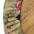 thumbnail image 5 of Ambesonne Flowers Print Fitted Round Tablecloth, Countryside Roses Art, 56"- 60" Diameter, Pale Rose Laurel Green, 5 of 5