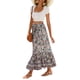 thumbnail image 3 of Faldas largas florales vintage para mujer, estilo bohemio, con cintura elástica, corte A, holgadas, para playa y verano., 3 of 7