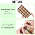 thumbnail image 4 of Brown Beige Green and Red Checkered Pattern Dish Drying Mat for Kitchen 1 Pack, Ultra Absorbent Microfiber Dishes Drainer Mats,18"x24", 4 of 4