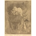 thumbnail image 3 of Albert Besnard 19x24 Black Modern Framed Museum Art Print Titled - Sorrow (Chagrin) (1919), 3 of 5