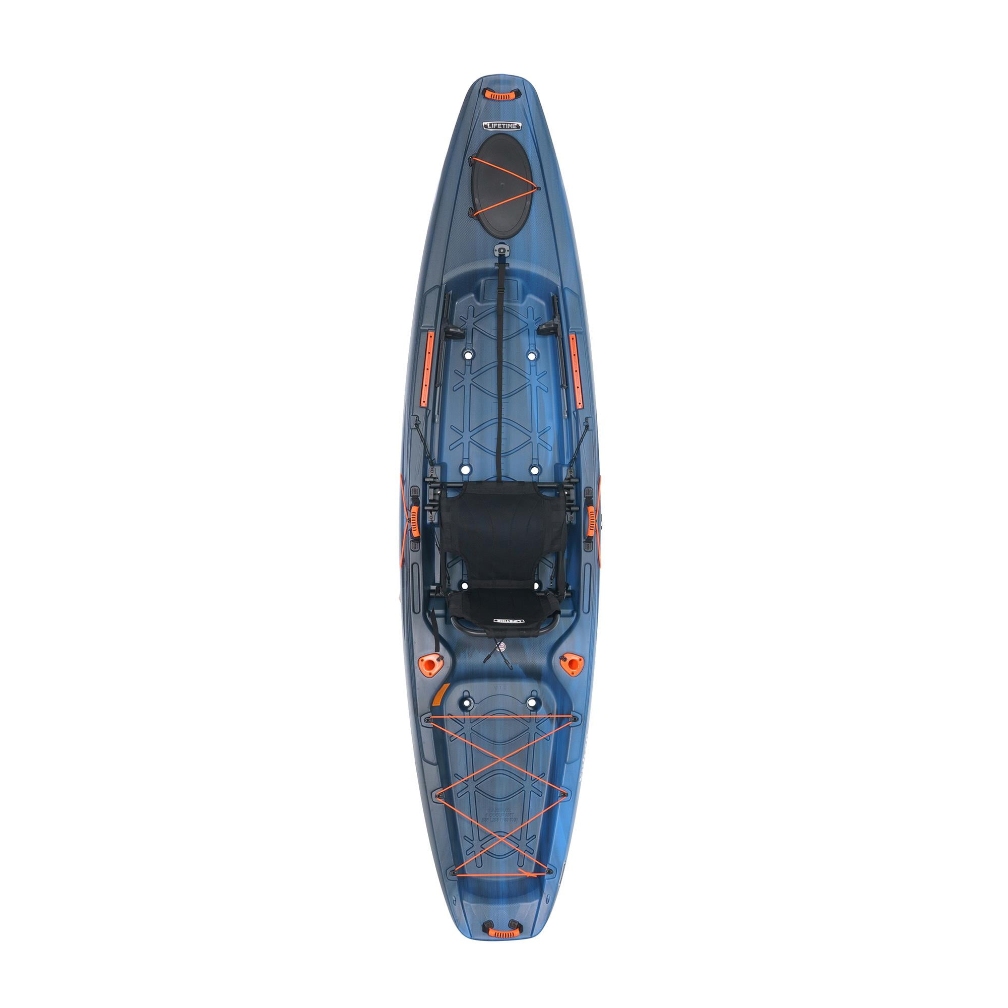 2 pack) Lifetime Yukon Angler 11.5 ft Sit-On-Top Comfort Fishing
