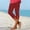 Red, variant on SBYOJLPB Women's Capris Pants Elastic Waist Summer Solid Casual Cropped Pants