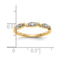thumbnail image 3 of 14k Yellow Gold Ring 0.081 ct Diamond Band, 3 of 5