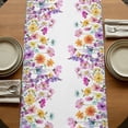 thumbnail image 5 of Table Runners 36 Inches Long Dress Scarves, Pink Spring Floral Farmhouse Kitchen/Dining Table Runner, Short Coffee Tablerunners, Flowers Elegant Pastoral Watercolor 13x36 Inch, 5 of 9
