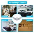 thumbnail image 3 of IMAGE 2 Pack 4PCS White LED Garage Light, 80W E26/E27 8000LM Deformable Ceiling  Workshop Lamp Folding, 6500K Daylight White Garage LED Bulbs for Warehouse Workshop Basement Lights, 3 of 9
