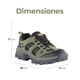 thumbnail image 4 of Botas de Senderismo Casuales para Mujer Color Verde Talla 23.5 (MX), 4 of 8