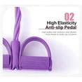thumbnail image 6 of Pedal Resistance Band with Handle, Multifunction 6-Tube Elastic Band for Yoga, Stretching, Strength, and Full Body Exercise, Perfect for Home, Office, or Gym Use, 6 of 7