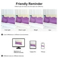thumbnail image 6 of Unique Bargains 2-Piece Satin Ruffled Edge Pillowcases, King, Purple, 6 of 7