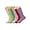 Ecru - Lemon Green - Aqua Green - Pink - Fuchsia - Lavender, variant on 6 Pairs Colorful Slouch Knee High Socks with Thin Sole Shoe Size 5 to 10 (Aqua Green - Pink - Limone - Fuchsia - Ecru - Lemon Green)
