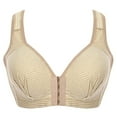 thumbnail image 4 of Womens Plus Size $5,Women Bra Soild Wire Free Underwear One-Piece Bra Everyday Front Buckle Underwear, 4 of 6