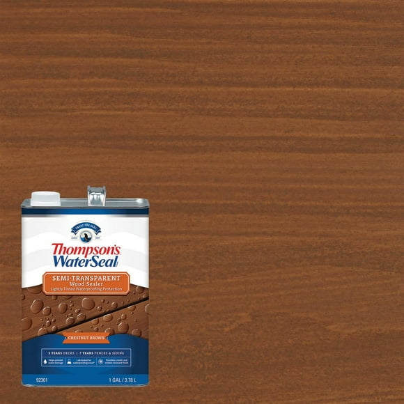 Scelleur semi-transparent pour le bois Thompson’s WaterSeal, marron, 3,78 l Scelleur semi-transparent pour le bois, marron