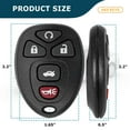 thumbnail image 2 of AKS KEYS New Replacement Keyless Remote Fob for GM 2004 - 2012 5B - KOBGT04A, 2 of 6