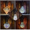 thumbnail image 6 of 1Pc A19 3W LED Vintage Edison Bulb, Fireworks Filament Bulb 3D Colorful Lamp Bulb, 300 Lumen, 2700K, Decorative Light Bulb, Medium Base E26, 110-120v, 6 of 7