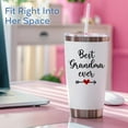 thumbnail image 6 of Gifts For Grandma, Best Grandma Ever Tumbler 20oz – Grandmother Present for Birthday, Christmas, Mothers Day – First Time Grandmas Coffee Cup From Grandkids, Granddaughter Or Daughter, 6 of 6