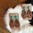 thumbnail image 5 of Kiplyki Vintage Boho Turquoise Gemstone Drop Dangle Hooks Earrings Wedding Engagement, 5 of 5