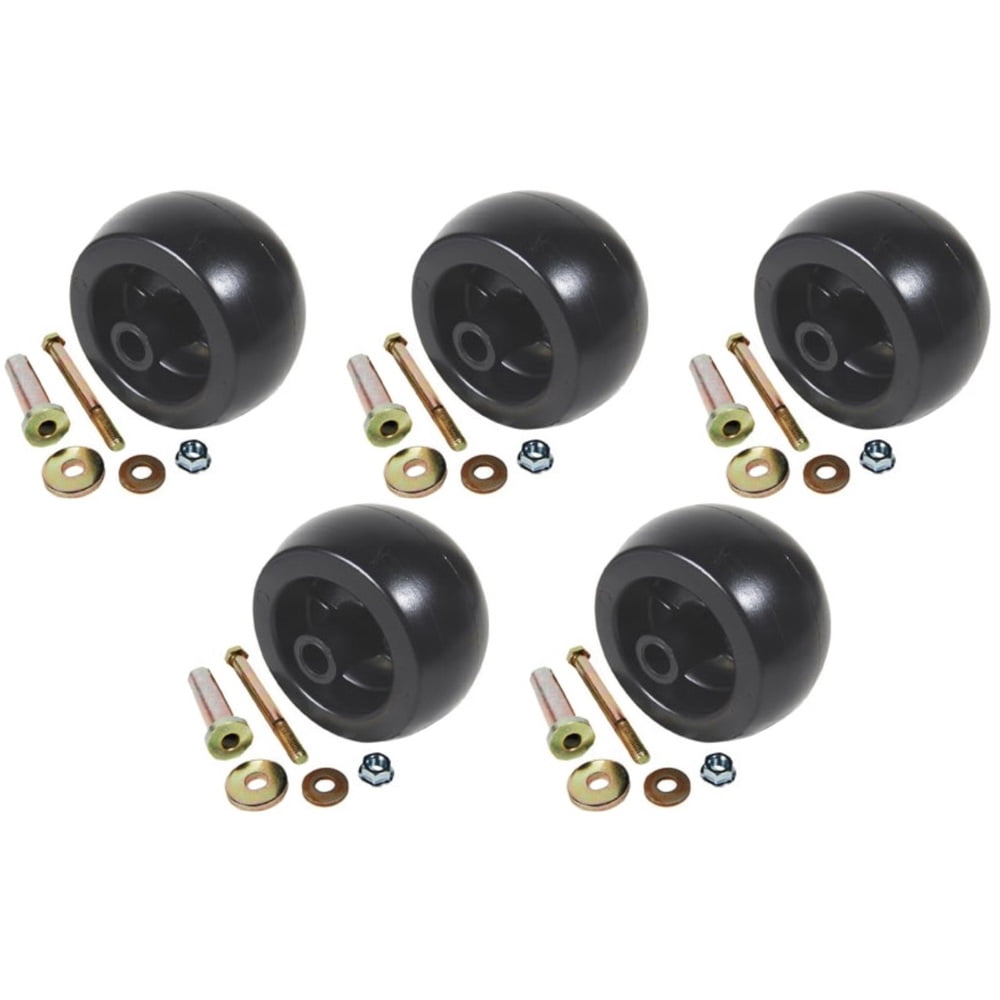 1033168 (5) Pack Anti Scalp Plastic Wheel Kit & Hardware for Exmark