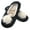 Pompom Black, variant on Adult Comfy Warm Fuzzy Rabbit Pompom Nonskid Home Slippers - 1 Pair, Large White Pompom