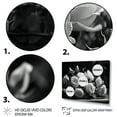 thumbnail image 3 of Designart "Grey Garden Of Roses III" Floral Rose Wall Art Living Room, 3 of 5