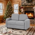 thumbnail image 3 of Furnibear Toddler Chair 2 Seat Kids Sofa Toddler Sofa Couch with Soft Teddy Fleece Upholstery and, 3 of 10