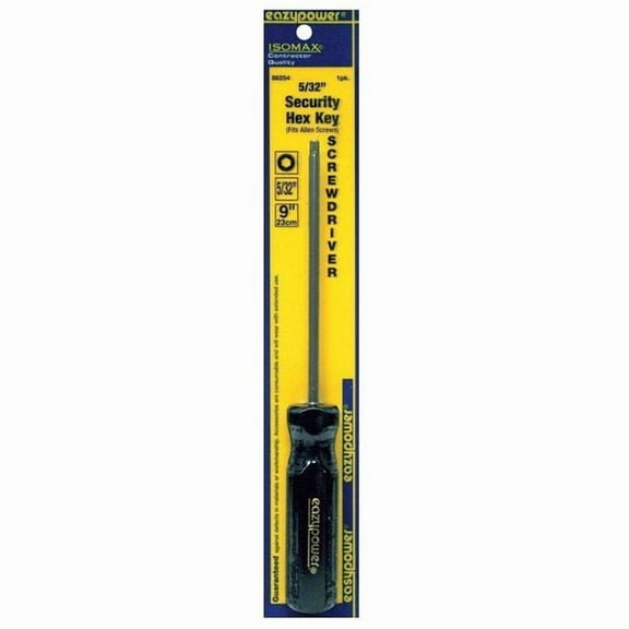Eazypower Tamper Resistant Hex Screwdriver 5/32 in Round 86254
