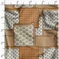 thumbnail image 2 of Soimoi Cotton Cambric Brown Fabric By the Yard - 42 Inch Wide - Patchwork Patchwork Theme Geometric Material - Artistic and Modern Patterns for Various Uses Printed Fabric, 2 of 6
