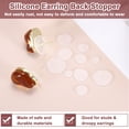 thumbnail image 3 of Uxcell 100 Pcs 5 mm Tapones de respaldo para aretes de silicona almohadillas claras, 3 of 6