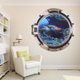 thumbnail image 2 of Etiqueta de la pared del dormitorio de estar Ventana falsa 3D Sea World 50 * 50 cm (5005) Likrtyny Para estrenar, 2 of 6