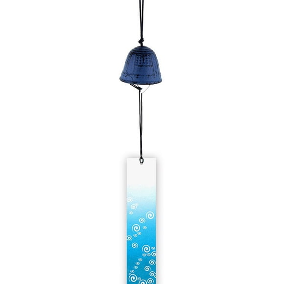 Xingzhi Japanese Style Wind Bell Chime Pendant Hanging Ornament Home Decoration Blue