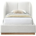 thumbnail image 7 of Meridian Furniture Jardin Cream Boucle Fabric Twin Bed, 7 of 7