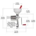 thumbnail image 4 of Johnny Apple Sauce Maker, Tomato Sauce Maker, Remove Skins & Seeds From Produce, Model 250 Clamp Based Food Strainer, 4 of 7