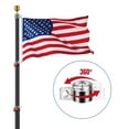 thumbnail image 3 of Yescom 20Ft Portable Telescoping Flag Pole with Ladder Mount Holder for Event, 3 of 9