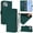 Dark green, variant on Wallet Case For UMIDIGI Power 7S/7 Max Phone, For UMIDIGI A15/A15C/A15T/UMIDIGI Note 9 Premium PU Leather Shockproof Lanyard Slim Case