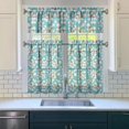 thumbnail image 3 of Boho Country Curtains 36 Inch - 3 Panel Rustic Farmhouse Set with Vintage Blooming Botanicals, Rod Pocket Drapes, 3 of 6