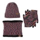 thumbnail image 1 of Bufanda guantes para pantalla táctil sombrero grande bufanda guantes conjunto gorro de calavera de punto grueso, 1 of 5