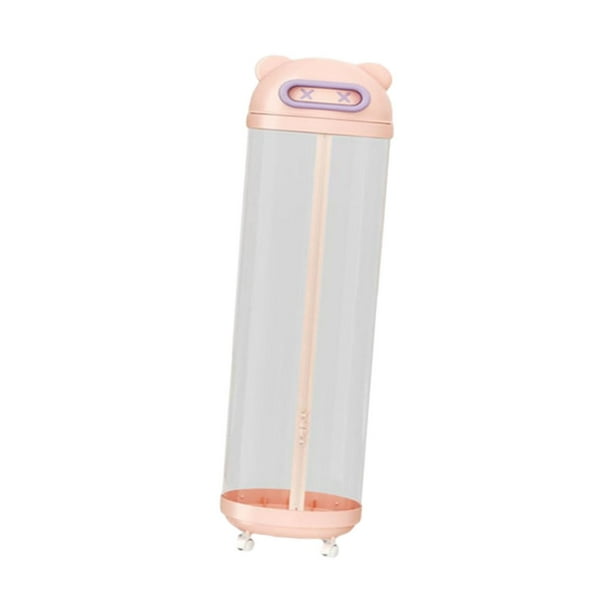 Caja de almacenamiento de caja de juguetes contenedor portátil estable lindo contenedor alto organizador contenedor para guardería rompecabezas de la Pink S