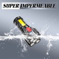 thumbnail image 3 of HIBIBUD Flashlights High Lumens,Real-Time Power Display Flashlight Camping,Four-Speed Dimming Flash Light,Black, 3 of 7