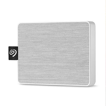 Seagate 500GB One Touch SSD External Solid State Drive Portable USB 3.0 (White)