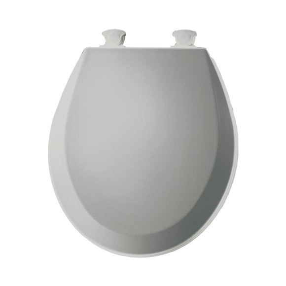 Bemis 500EC 162 500EC162 Siège de Toilette, 1 Pack Rond, Argent