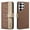 Brown, variant on ELEHOLD Case for Samsung Galaxy S22 Plus, RFID Blocking Wallet Phone Case with Kickstand, Flip Leather Cover with Card Slots,Black