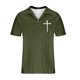 thumbnail image 3 of Mens Casual de Manga Corta Botón Abajo Camisas Impresión de Manga Corta Blusas Botón Cuello de Vuelta Camiseta Casual Moda Superior para Al Aire Libre Casual Diario, 3 of 5