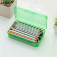 Large Capacity Plastic Pencil Case Hard Crayon Boxes with Snaptight