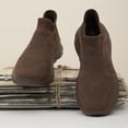 thumbnail image 5 of Men's Slip On Walking Shoes Breathable Knit Upper Thick Sole Sock Sneakers for Casual Daily Commute, 5 of 7