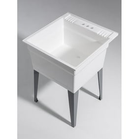 Wyndenhall Hartland 24 Inch Laundry Cabinet With Faucet And