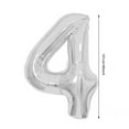 thumbnail image 2 of Number 0-9 Balloons 40 Inch Silver Number Balloons for Numbers Balloon Birthday Decorations Wedding Event Baby Shower For Birthday Photography, 2 of 2