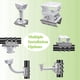 thumbnail image 5 of Soporte de Montaje en Pared Universal de 4 Piezas con 12 Bucles, Adaptador de Montaje en Poste Vertical de Acero Inoxidable para Cámara de Seguridad CCTV, 5 of 5