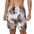 thumbnail image 2 of Xecao Vintage Butterflies for Men's Swimming Trunks Swim Trunks Quick Dry Swim Shorts with Mesh Lining Funny Swimwear Bathing Suits, 2 of 9